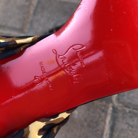 RED BOTTOMS USED ONCE - Picture 1 of 5